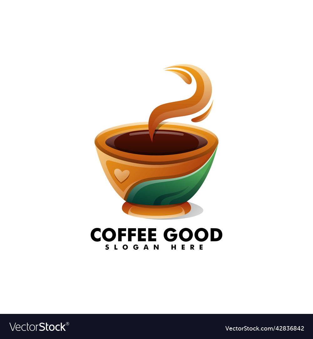 Logo coffee gradient colorful style