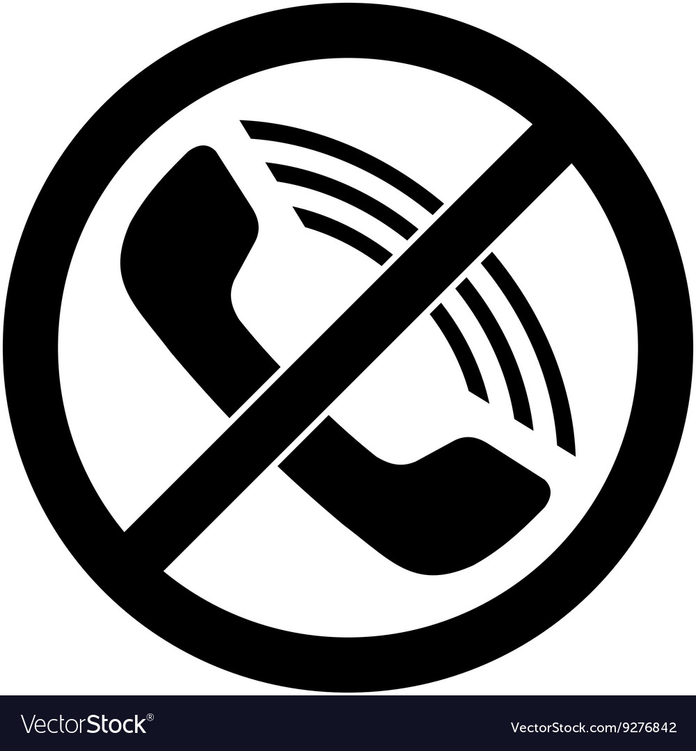 No phone telephone prohibited symbol