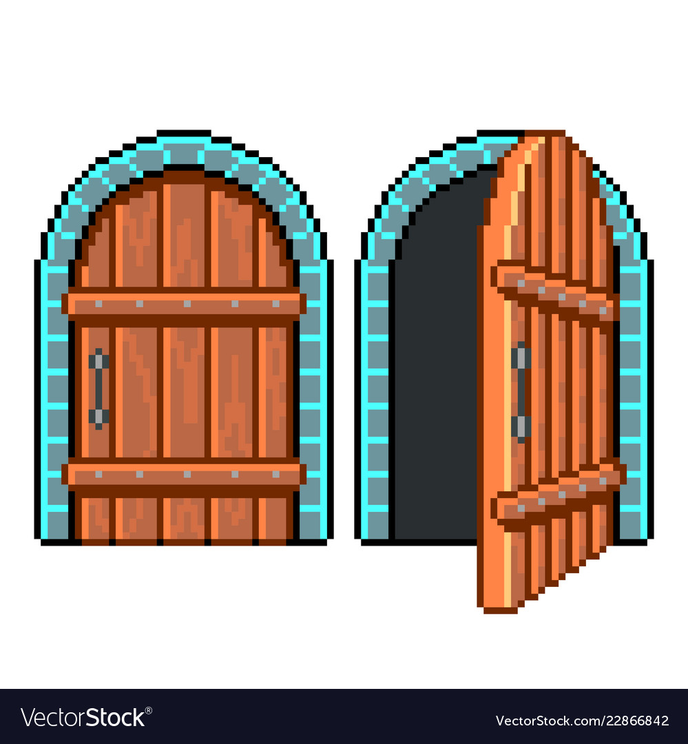 Doors seek pixel art