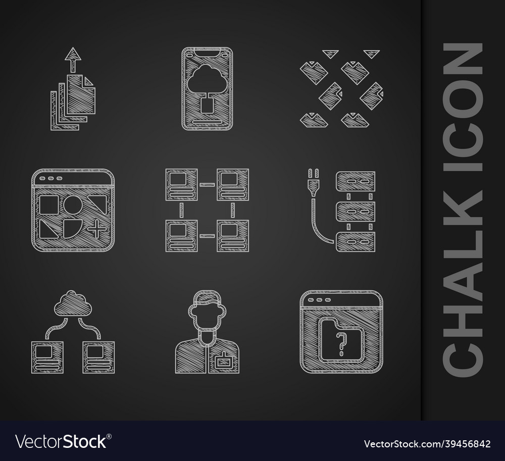 Set hierarchy organogram chart analyst engineer vector image Set hierarchy organogram chart analyst engineer