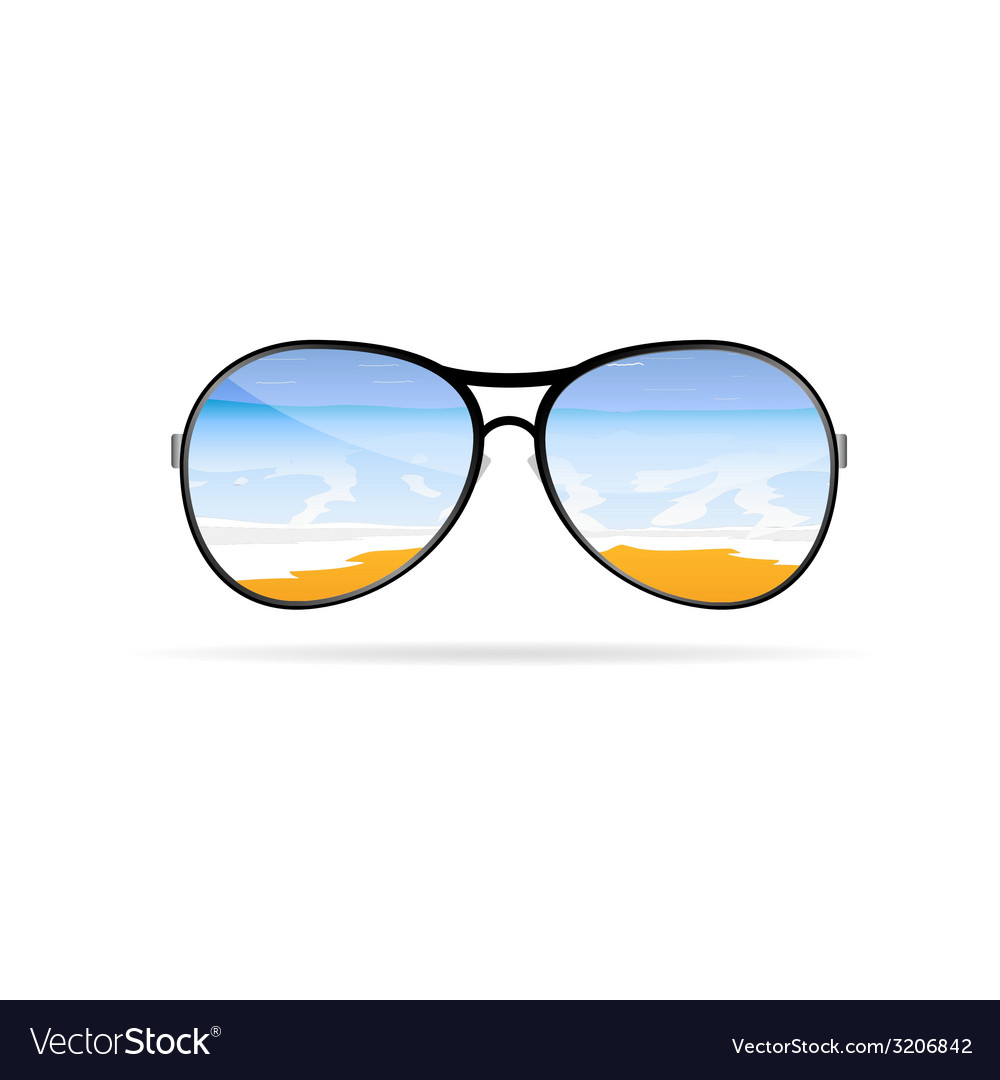 Stylish Sunglasses on White