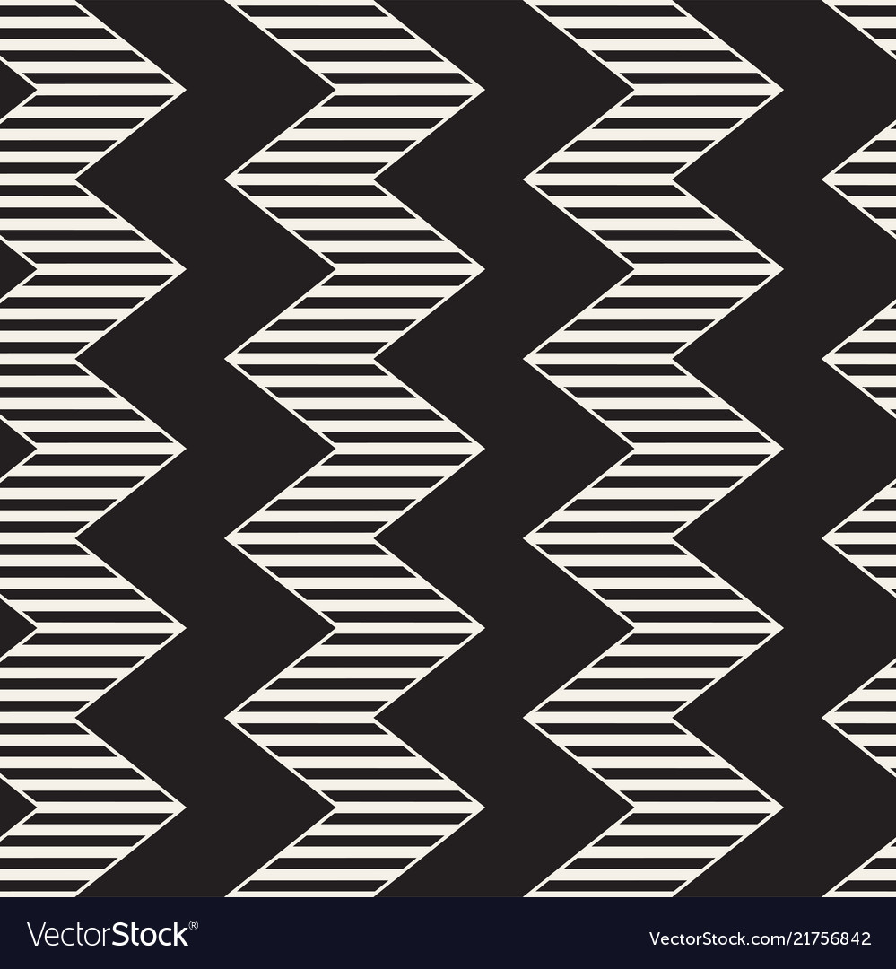 Zigzag Line Pattern - Monochrome