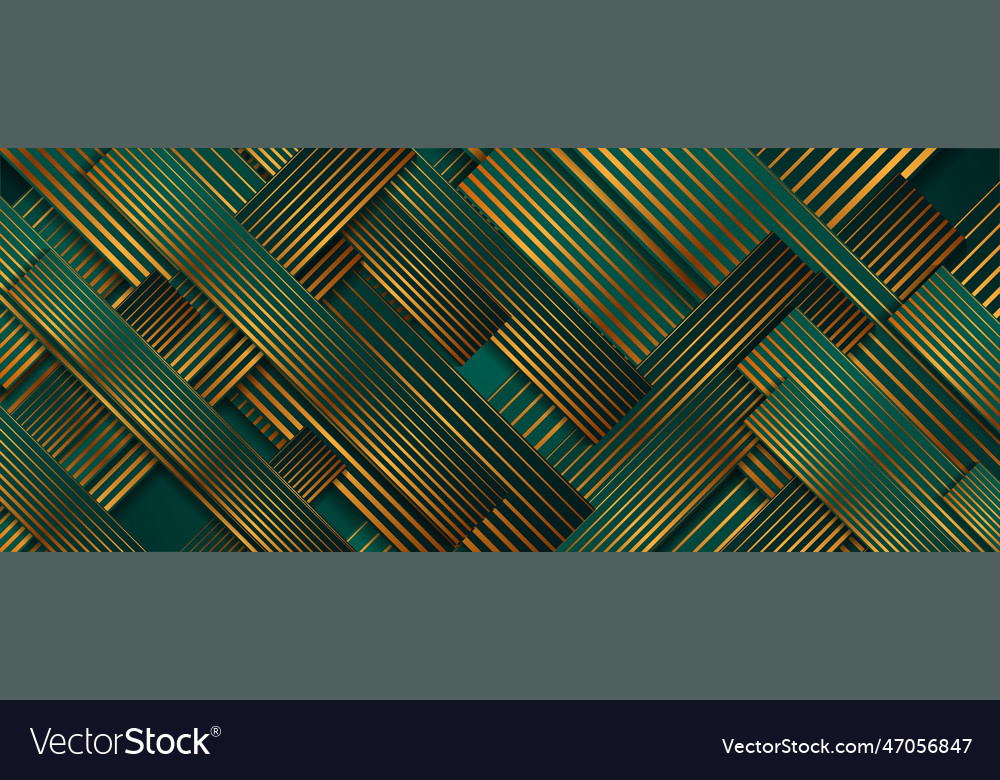 Golden Linear Abstract Pattern