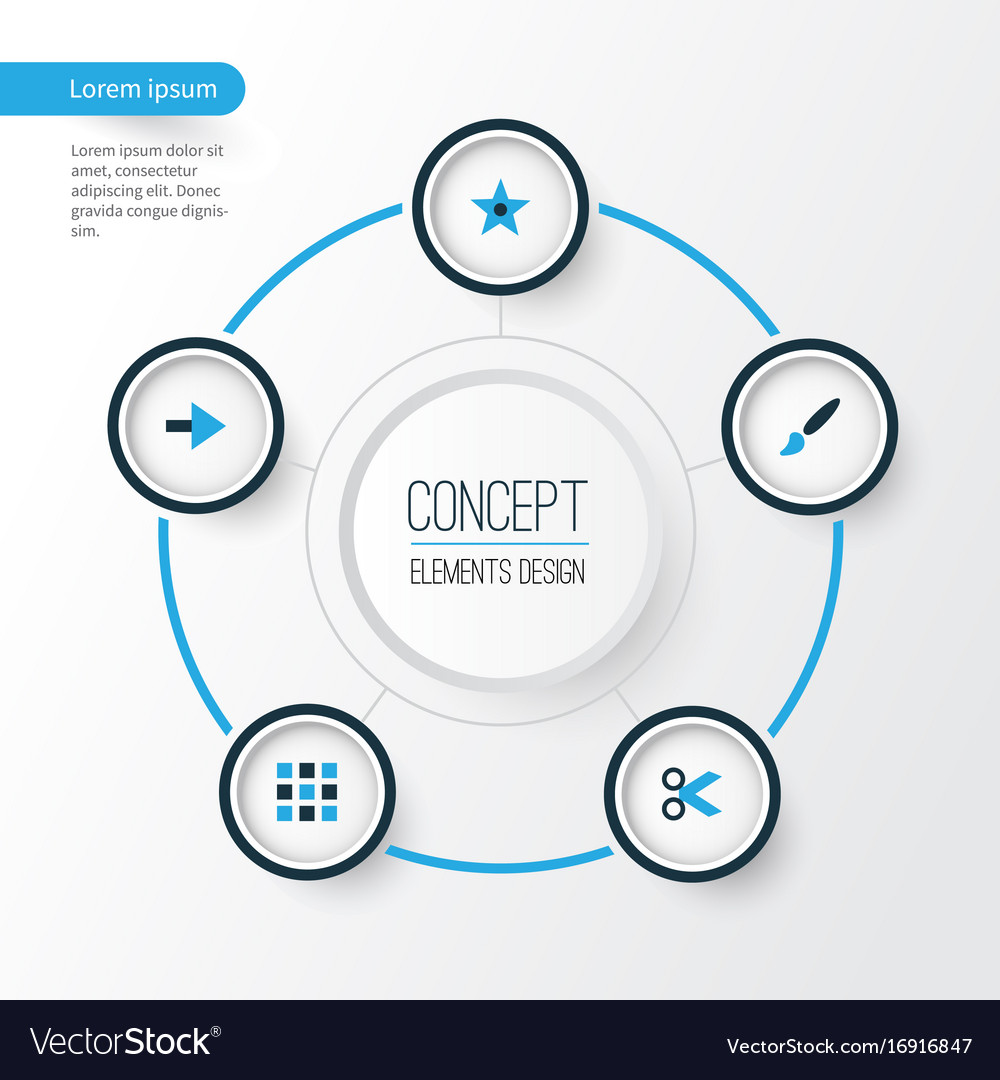 Interface colorful icons set collection