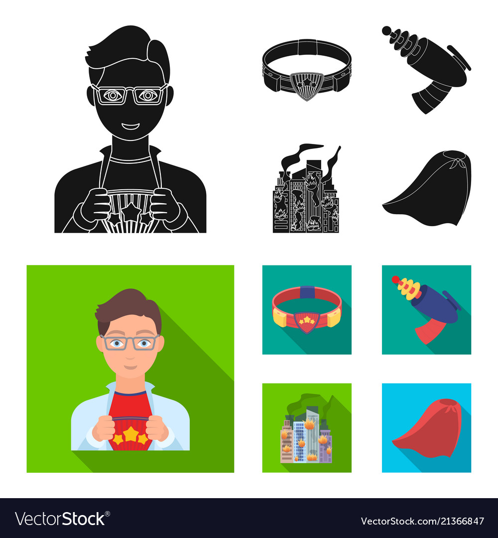 Man young glasses and other web icon in black