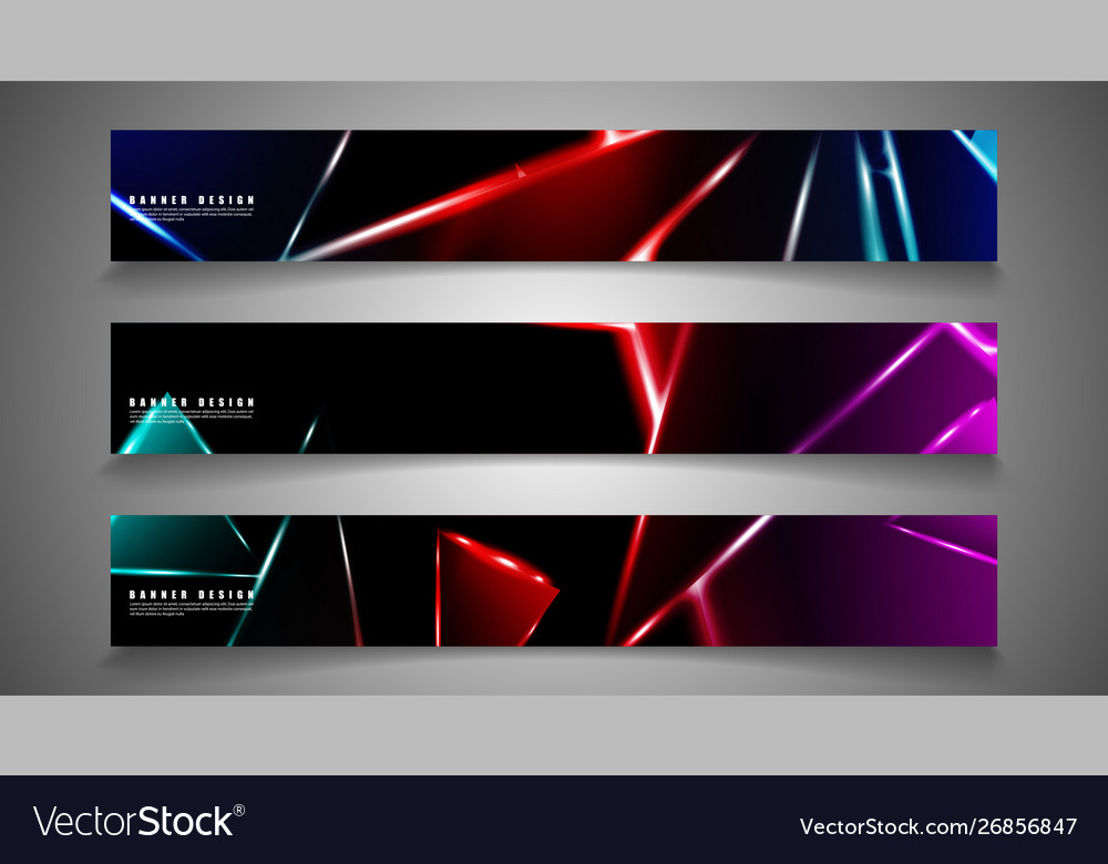 Minimal banner design triangular shape vector image Minimal banner design triangular shape