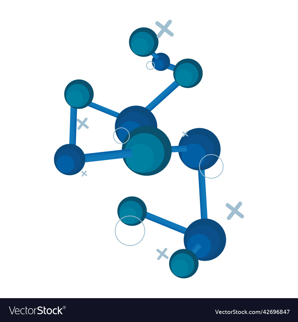 Molecular structure Royalty Free Vector Image - VectorStock