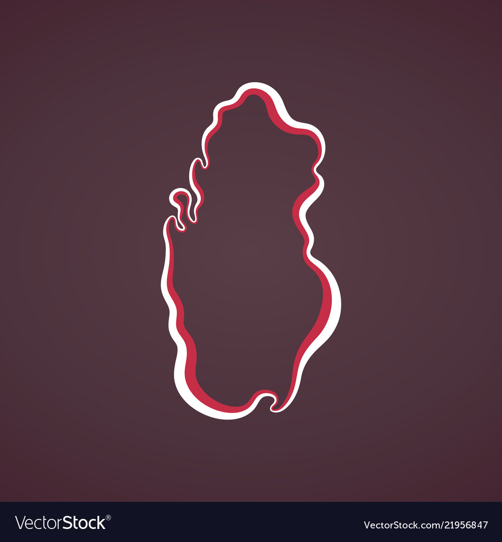 Qatar - outline map