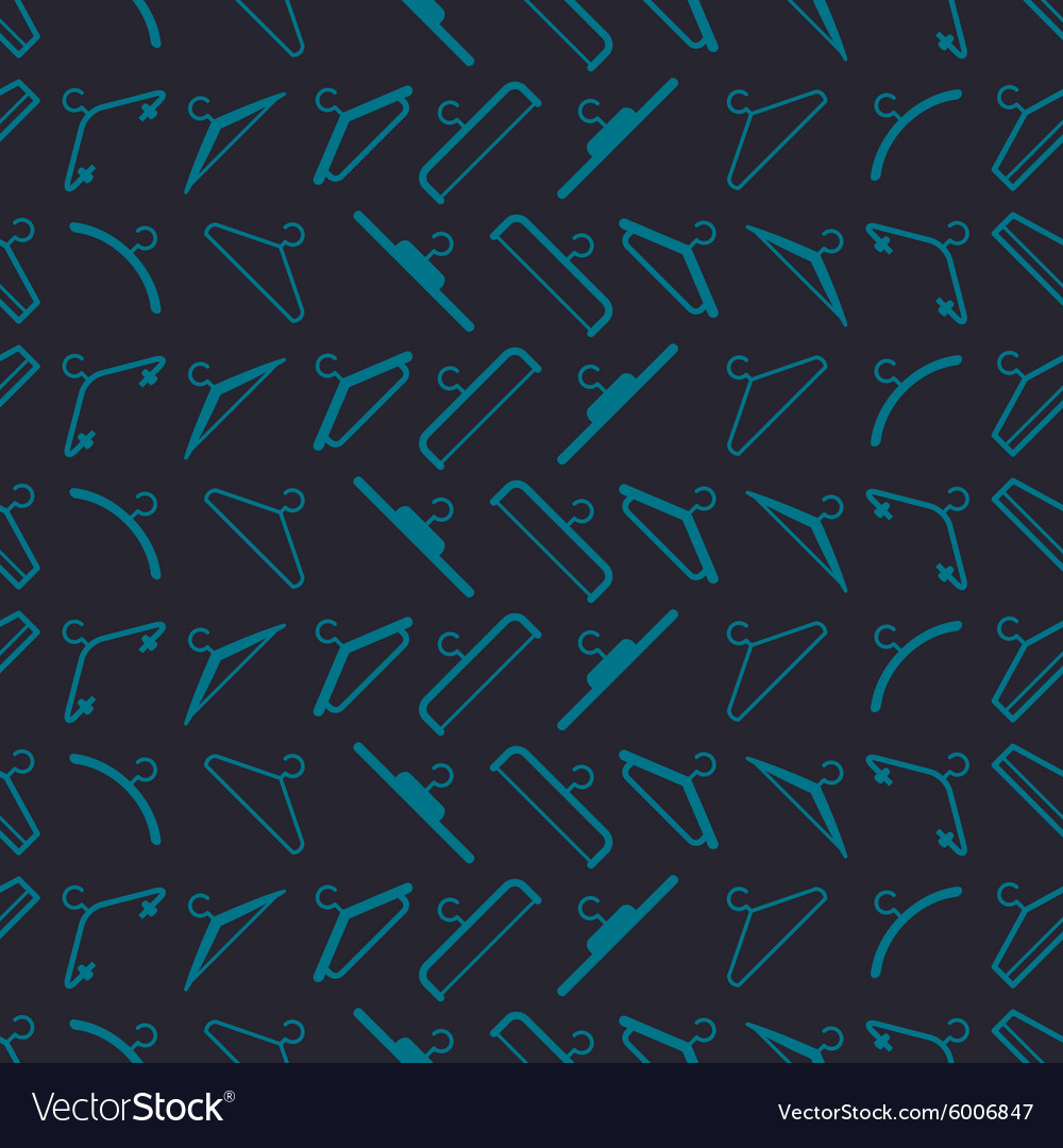 Seamless background with hangers Royalty Free Vector Image