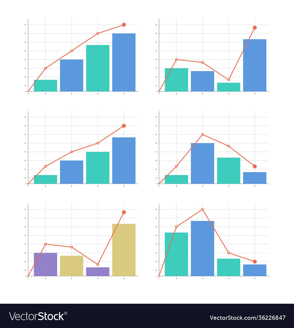Set graphs with grid on white background