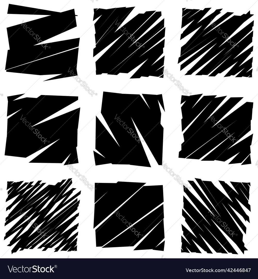 Slit slash fracture texture effect element