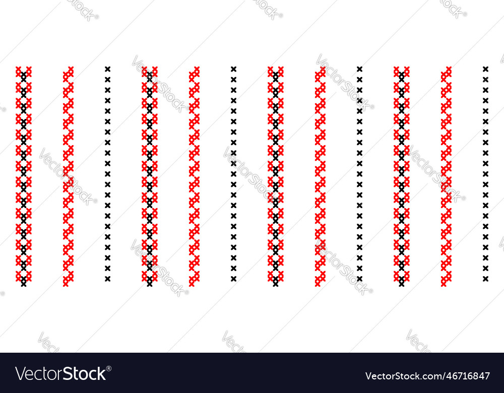 Ukrainian modern striped pattern seamless