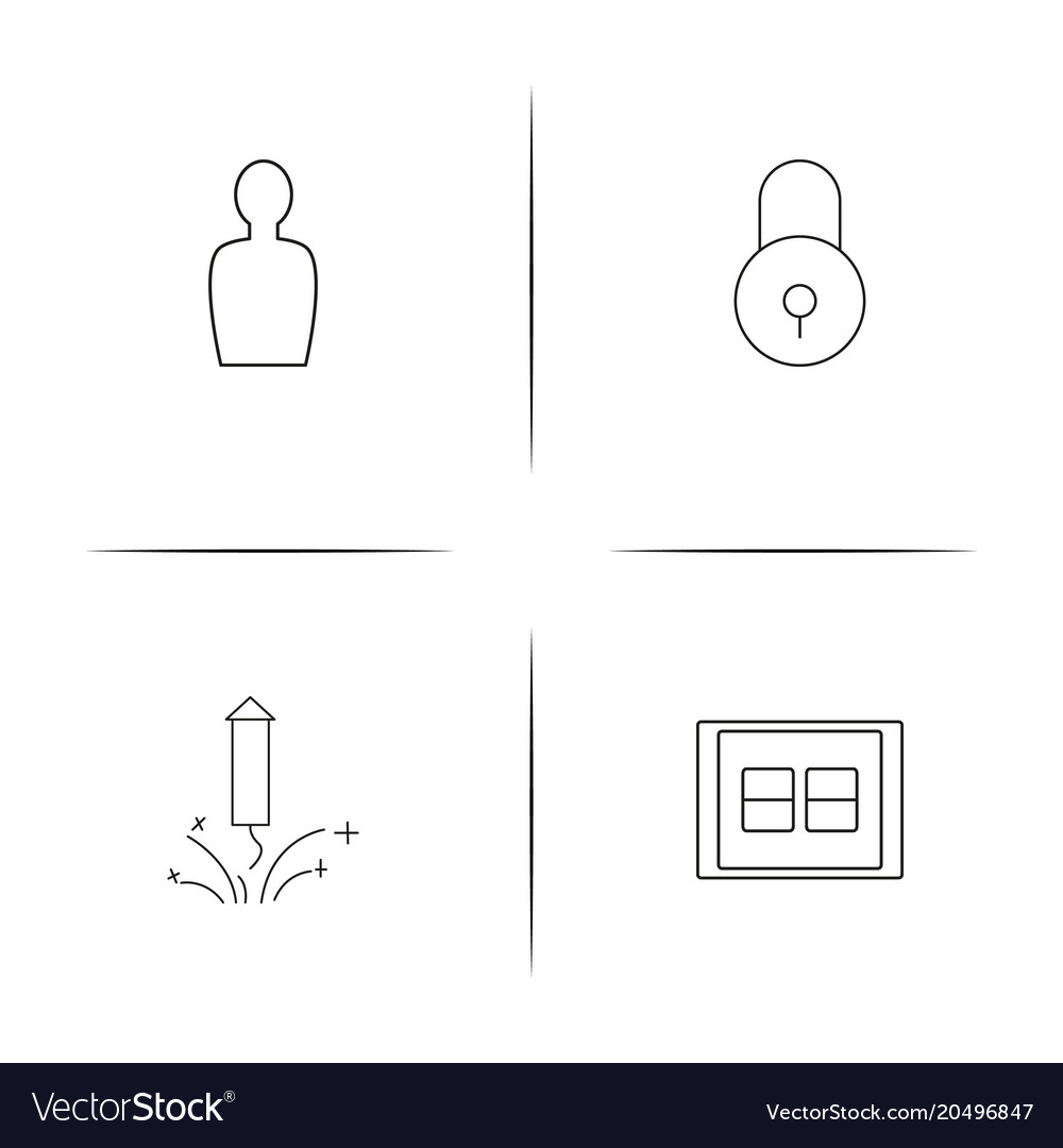 Web und Text einfache lineare Symbole gesetzt umrissen