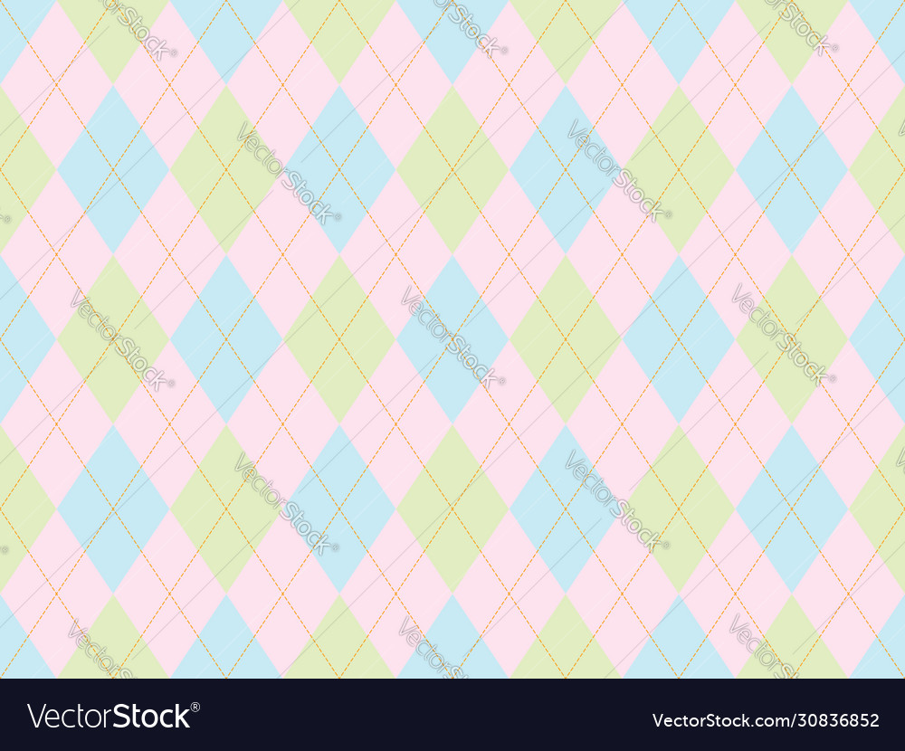 Argyle pattern seamless fabric texture background Vector Image Argyle pattern seamless fabric texture background