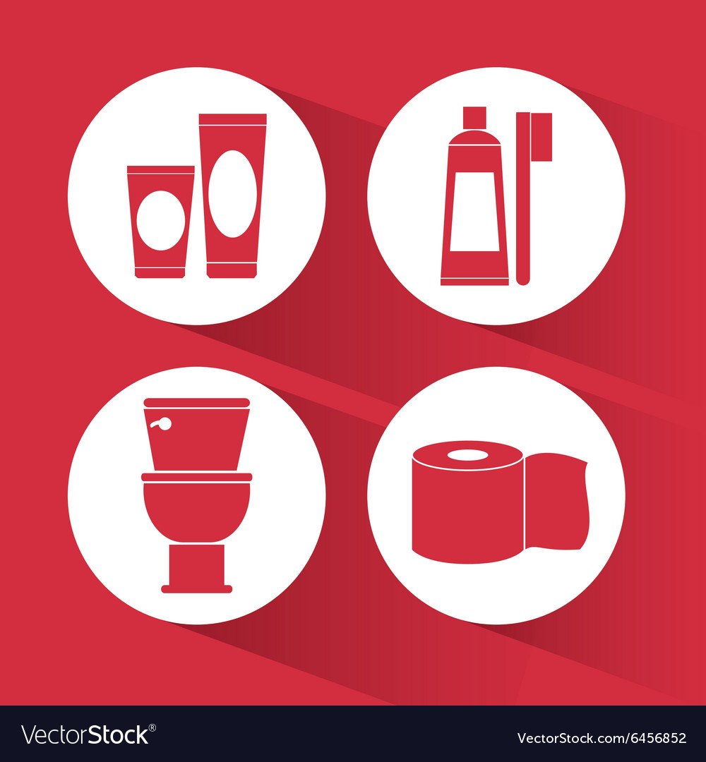 Bathroom icons design