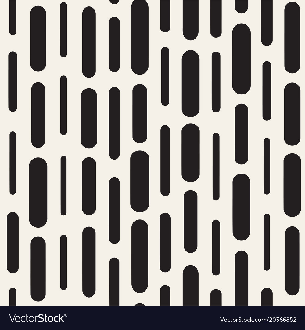 Black and white irregular rounded dashed lines