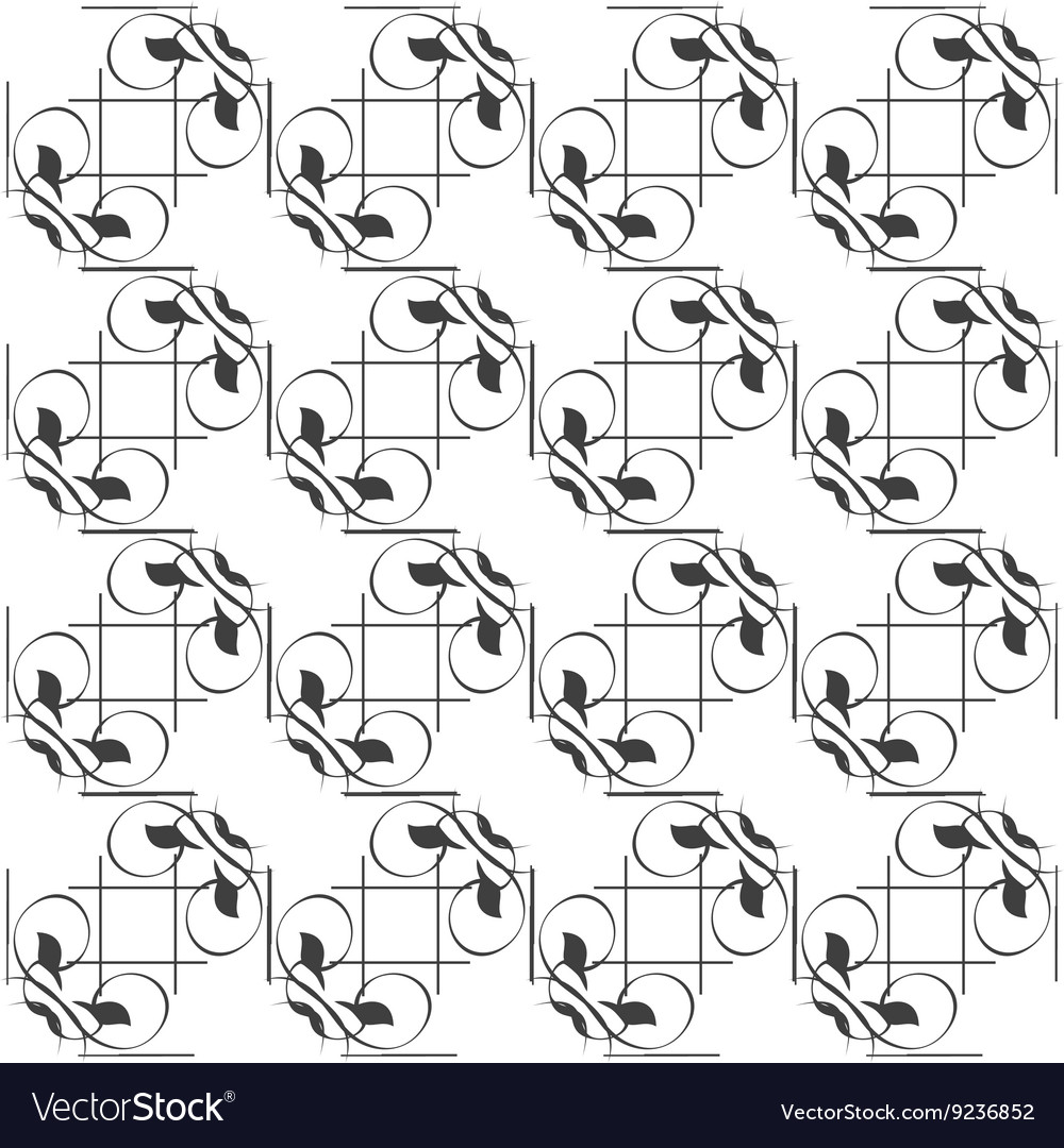 Calligraphic seamless pattern - design elements