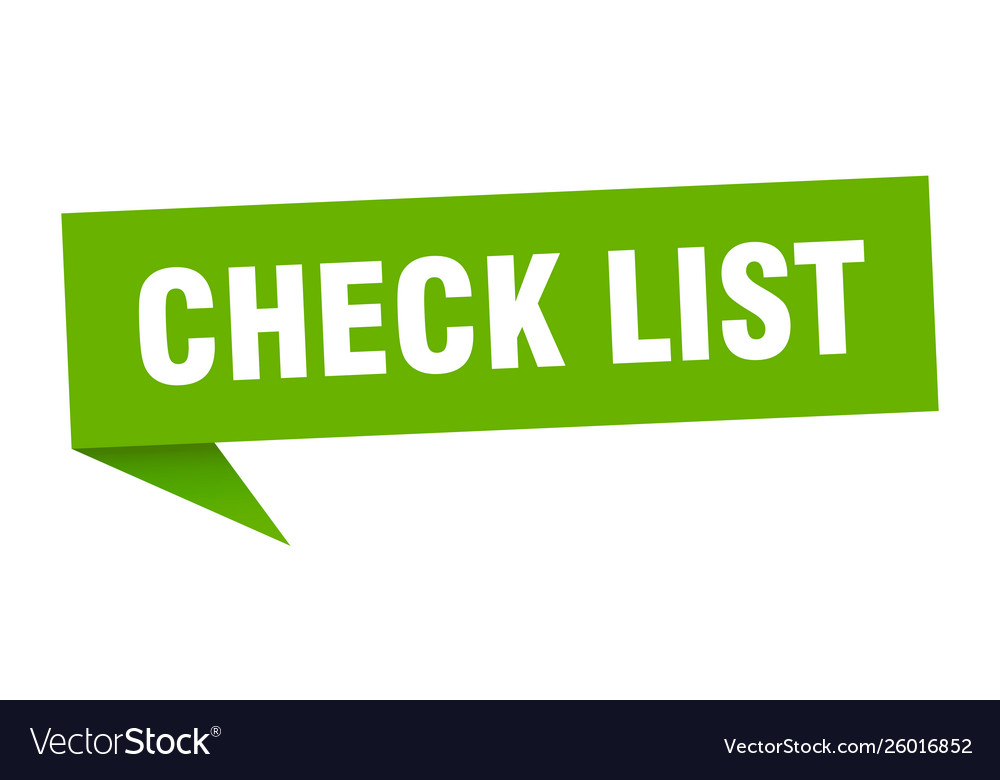 Check list