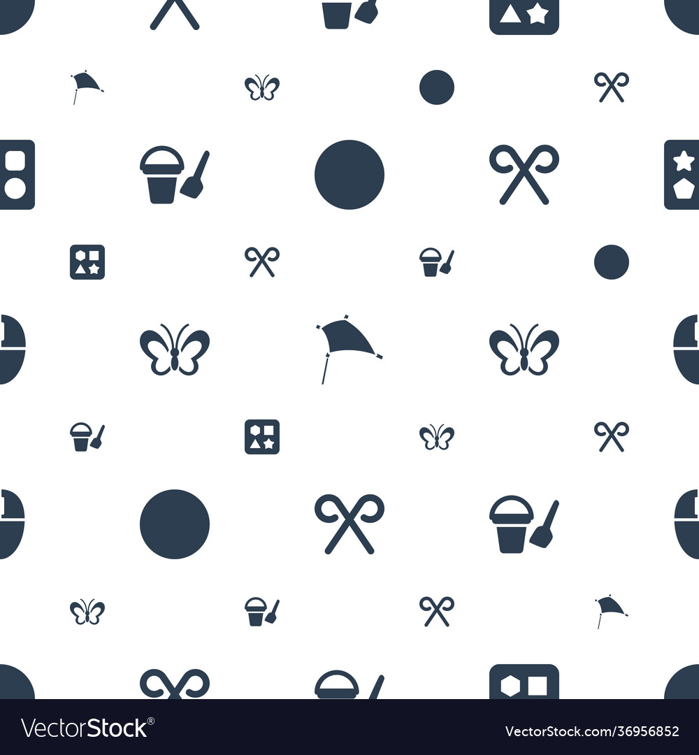 Colorful icons pattern seamless white background Vector Image