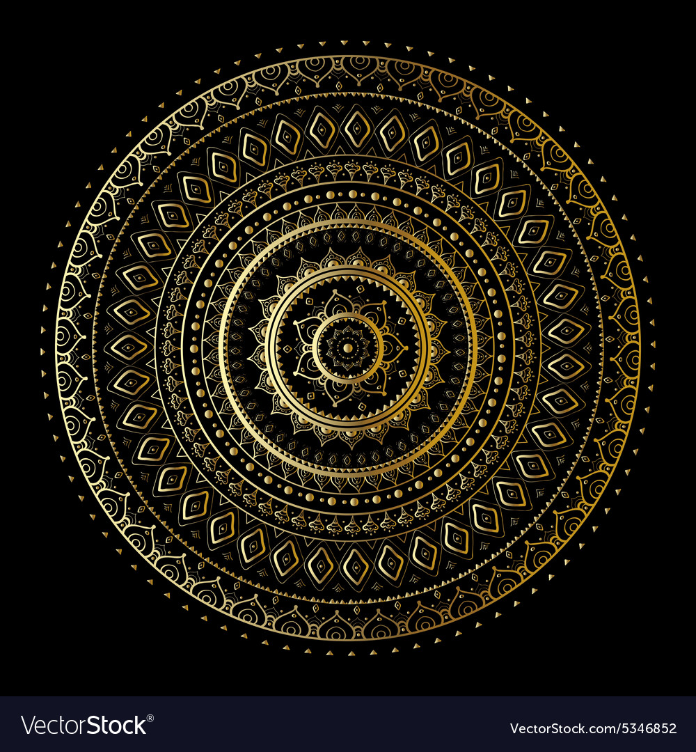 Gold mandala