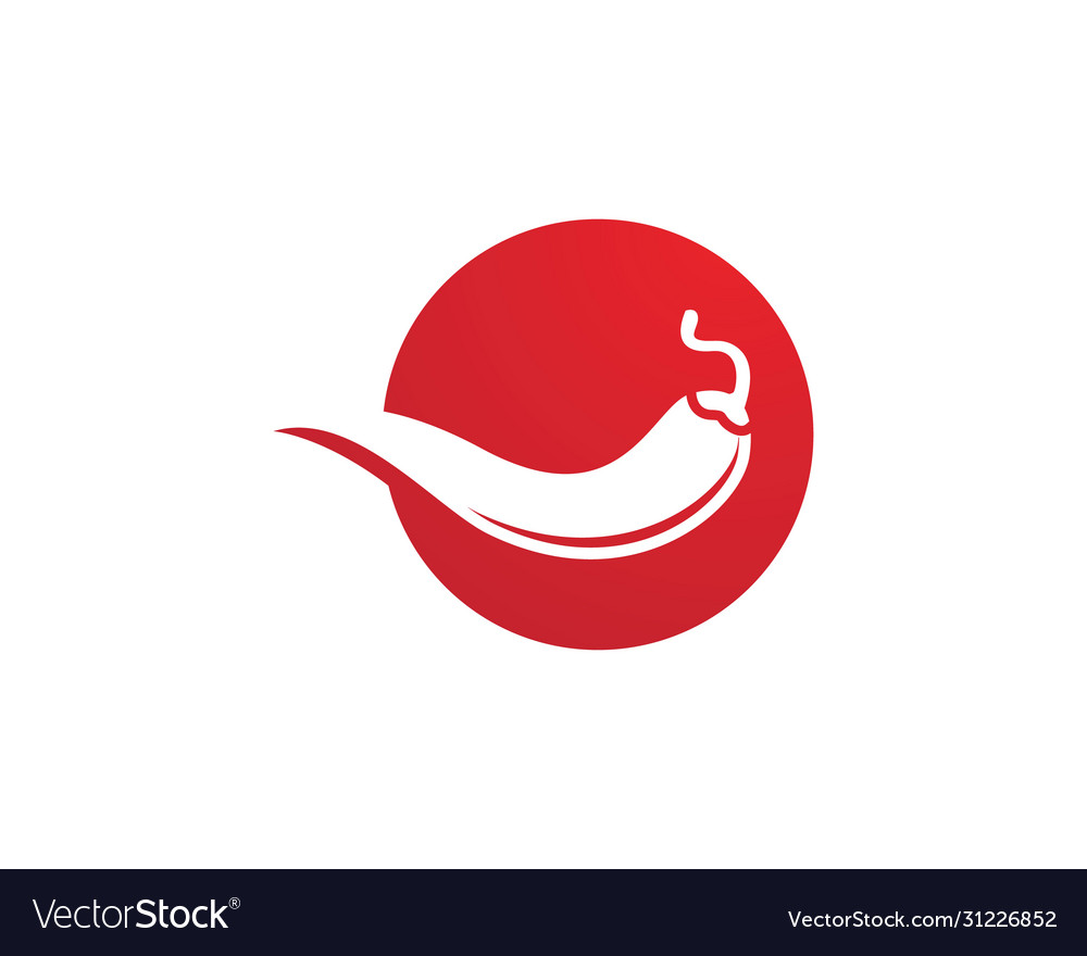 Rot heiße natürliche Chili-Ikone vector image Rot heiße natürliche Chili-Ikone