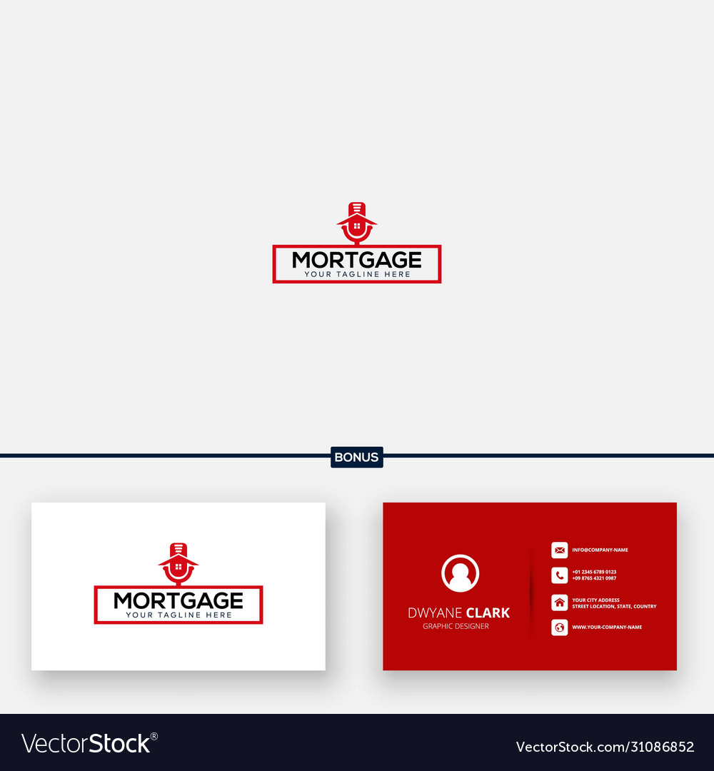 Red podcast mortgage logo