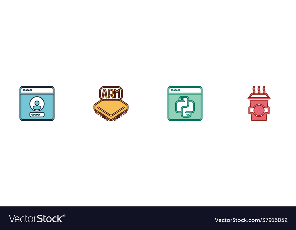 Set erstellen Kontobild-Bildschirm-Prozessor python vector image Set erstellen Kontobild-Bildschirm-Prozessor python