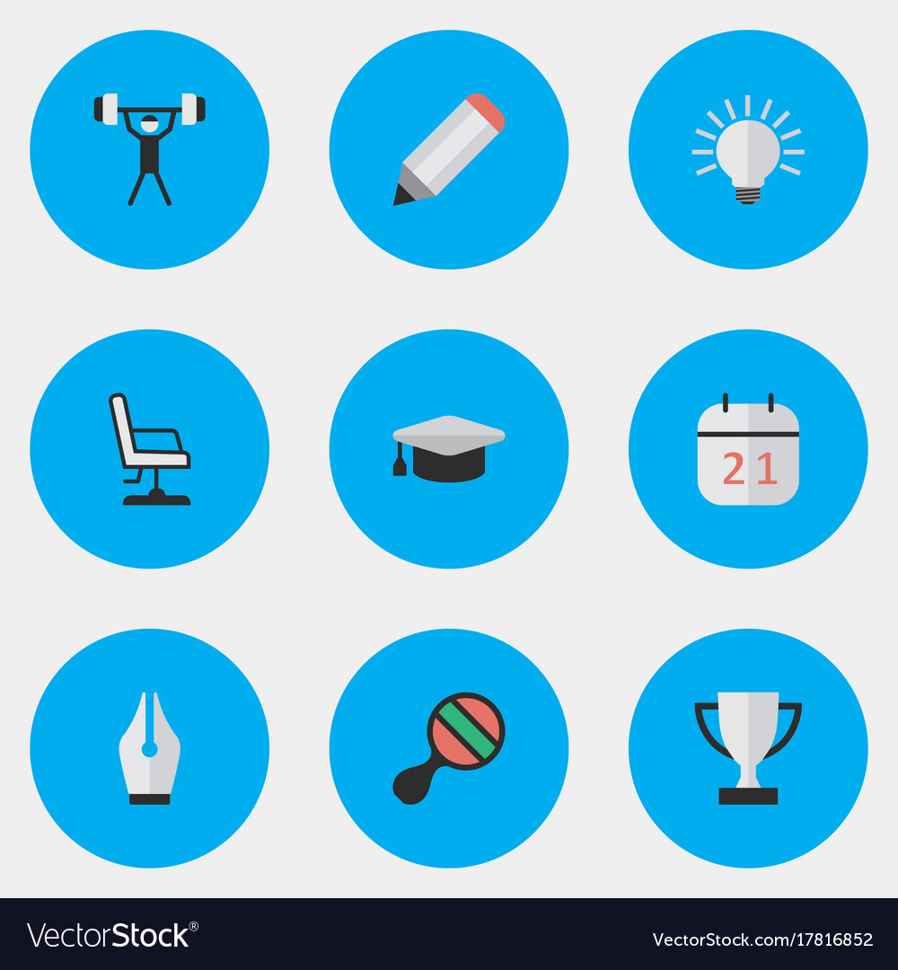 Set of simple knowledge icons