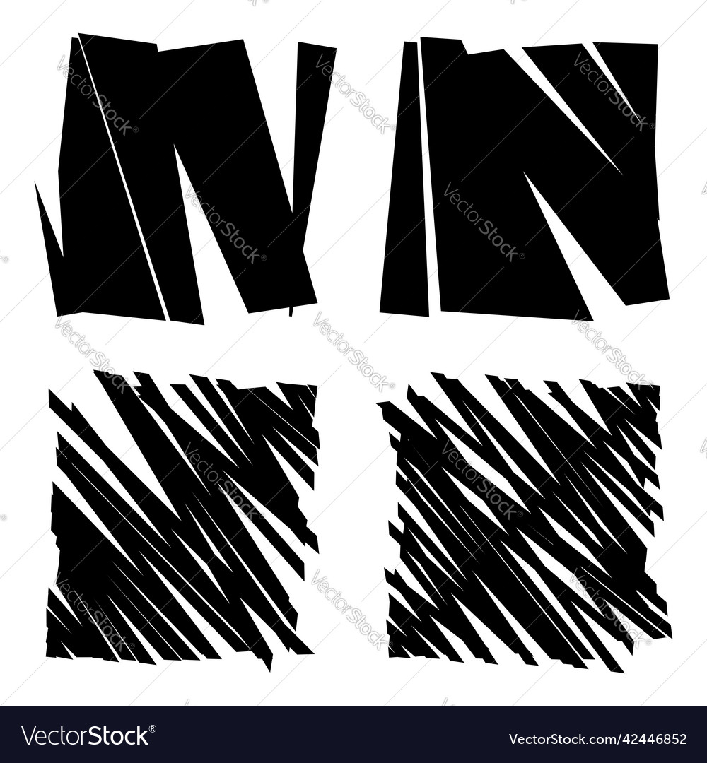 Slit slash fracture texture effect element Vector Image Slit slash fracture texture effect element