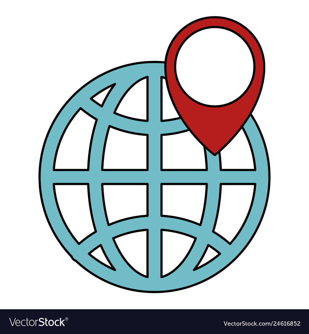 Sphäre Planeten mit Pin Pointer