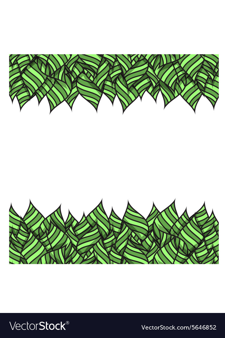 Template design with handmade leaves to print