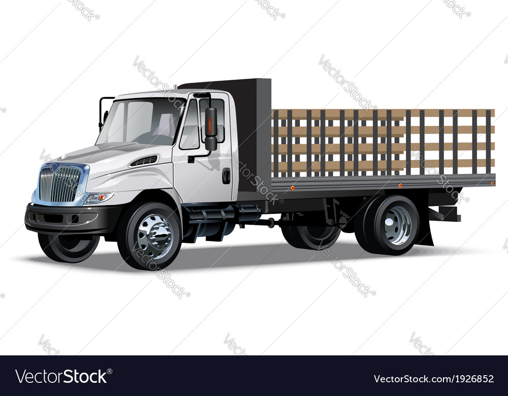 truck flatbed royalty free