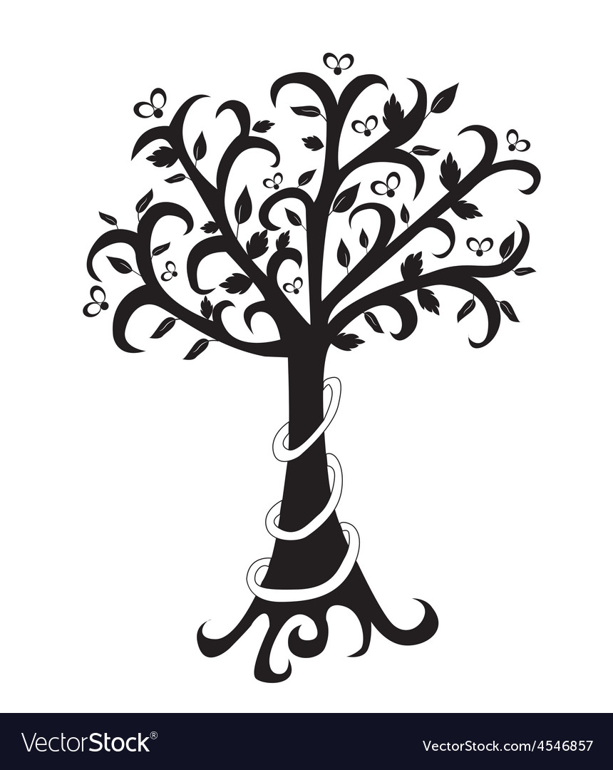Abstract spring tree