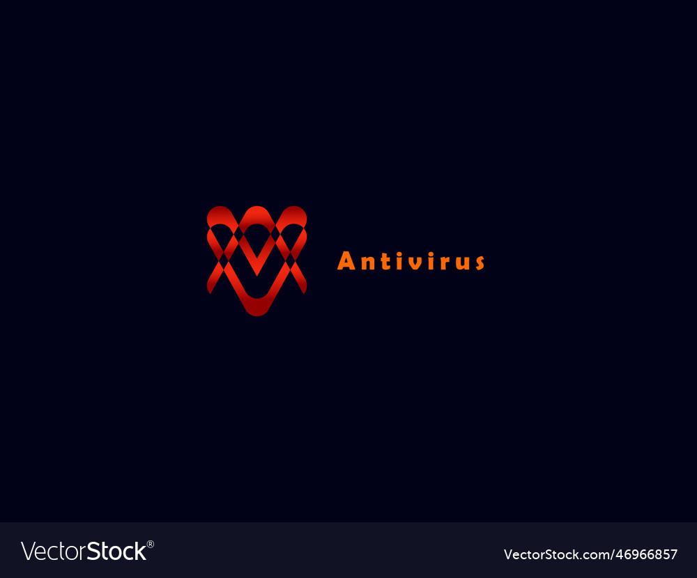 Av antivirus logo design