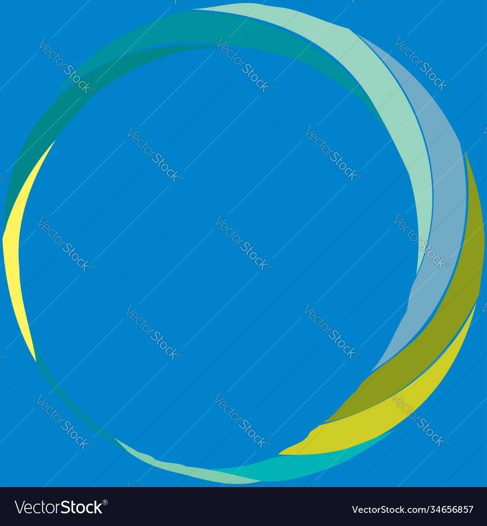 Circular spiral swirl twirl design element