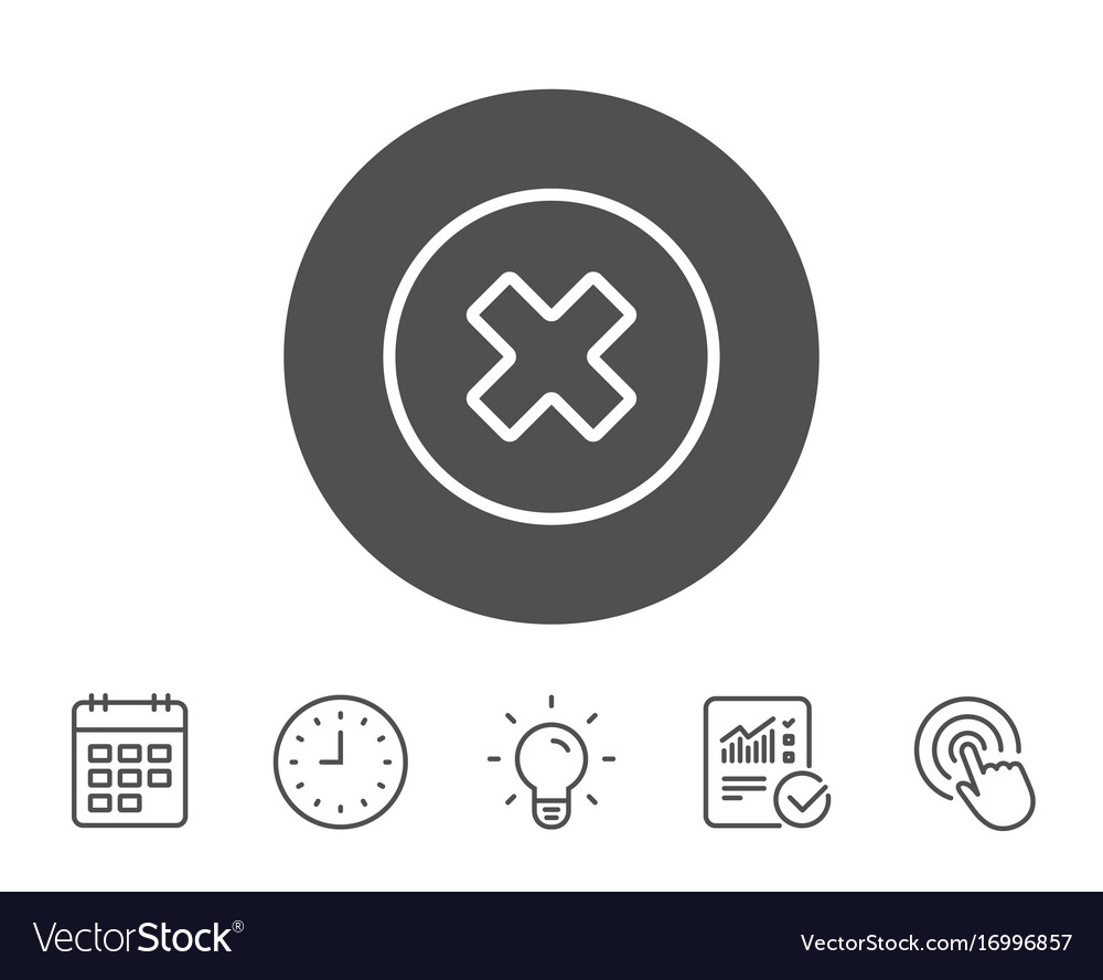 Delete line icon remove sign