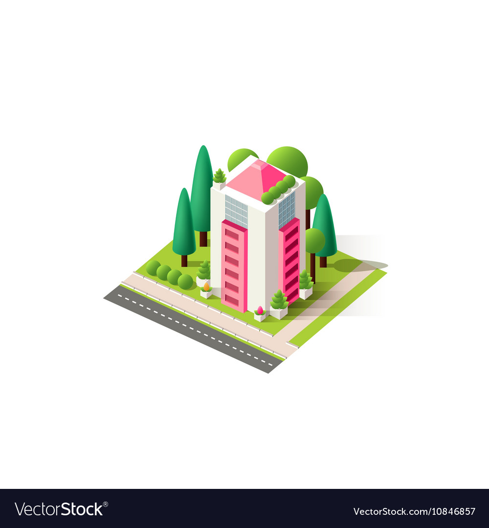 Isometrics multistory building