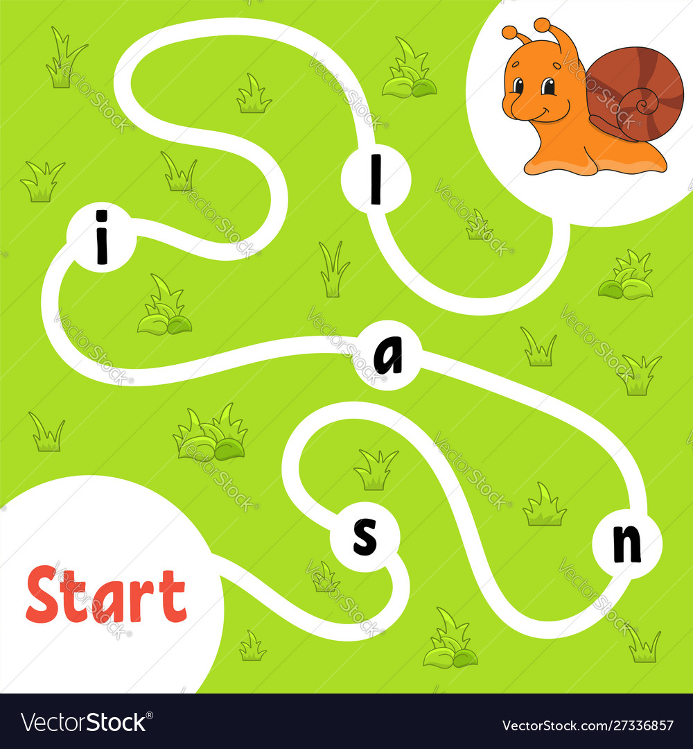 Logic puzzle game learning words for kids find