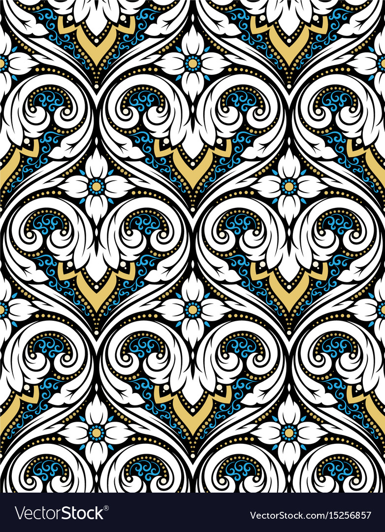 Ornate Damask Pattern