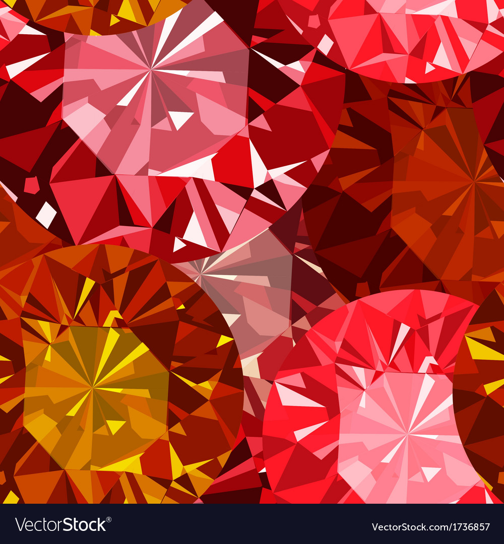 Ruby Gemstone Seamless Pattern