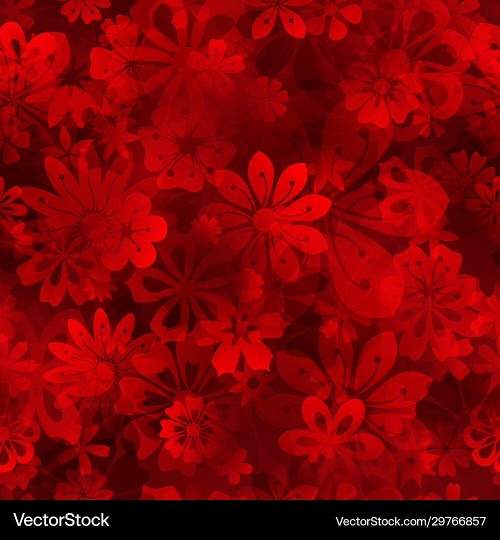 Seamless pattern flowers Royalty Free Vector Image