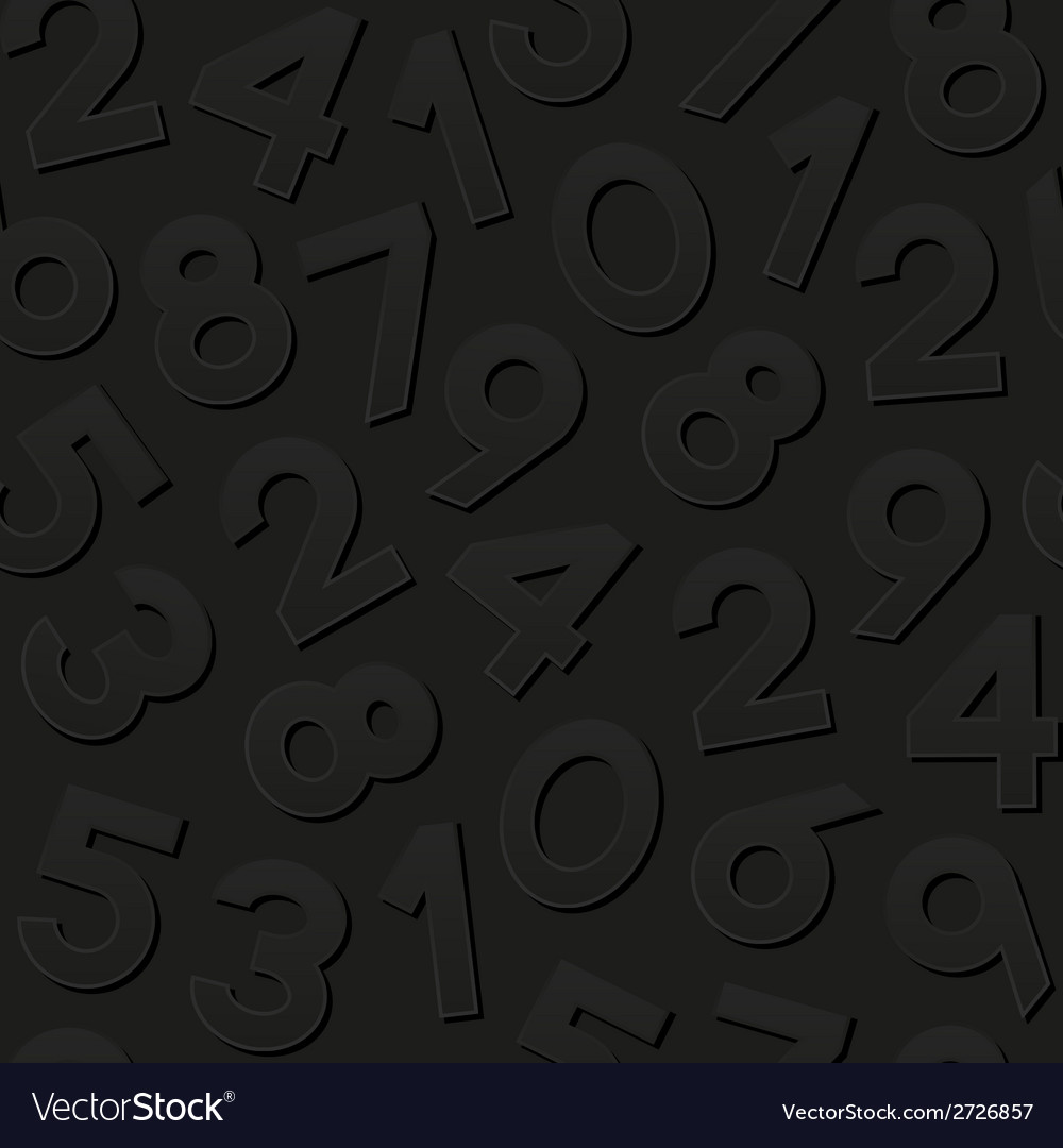 Seamless pattern with numbers