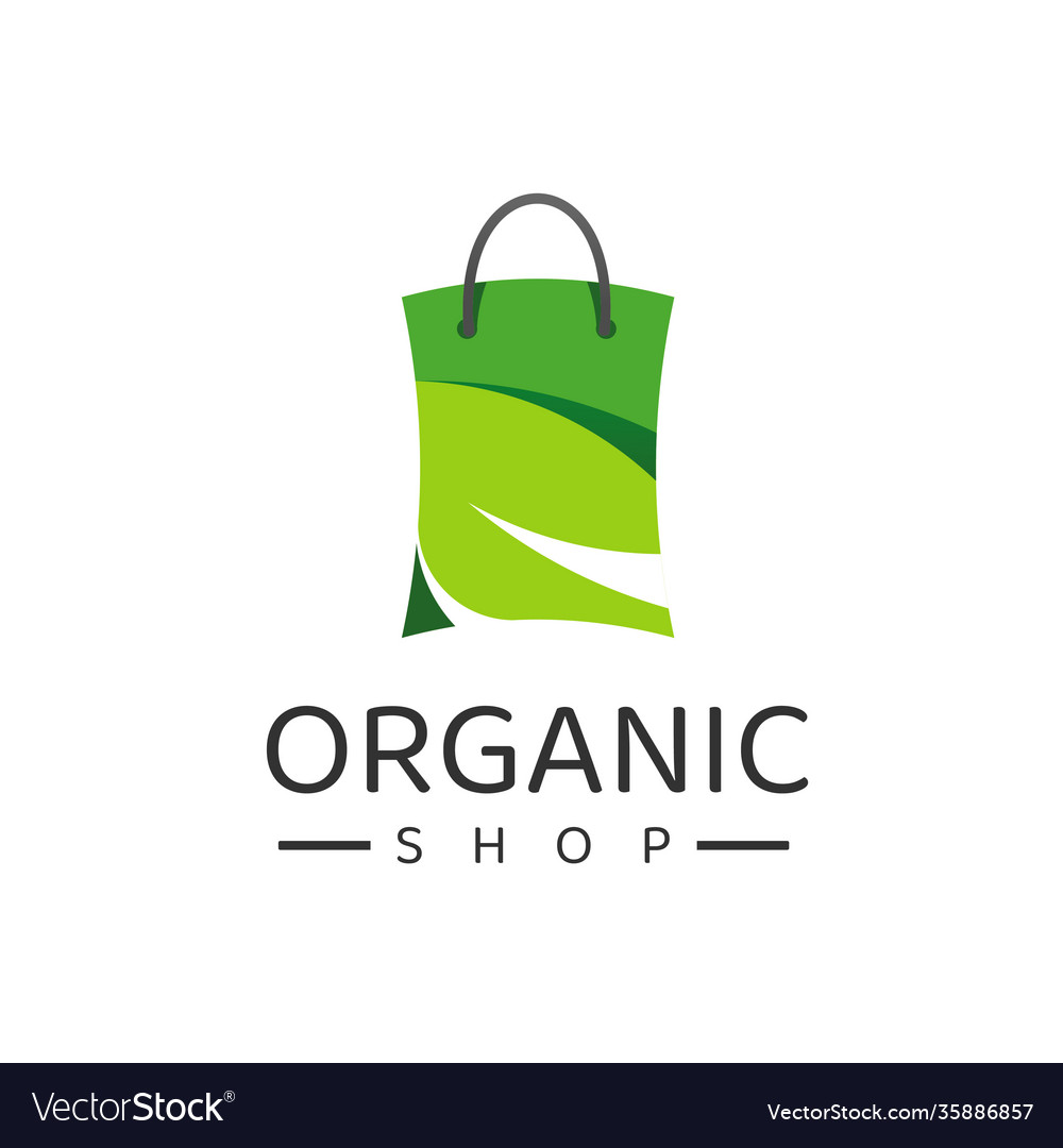 Shopping Logo Design Template bionatural