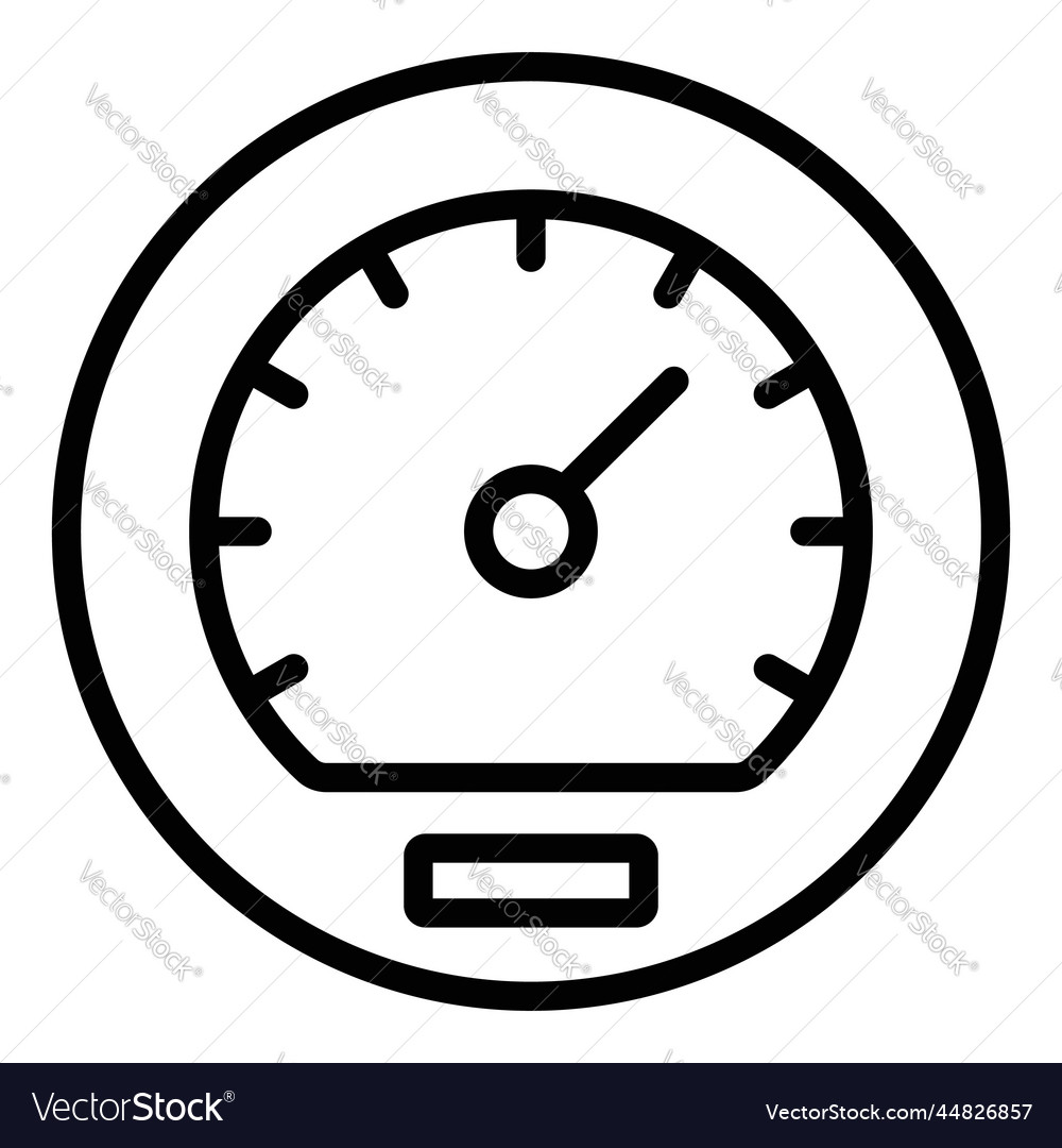Speedometer icon user interface as a simple sign