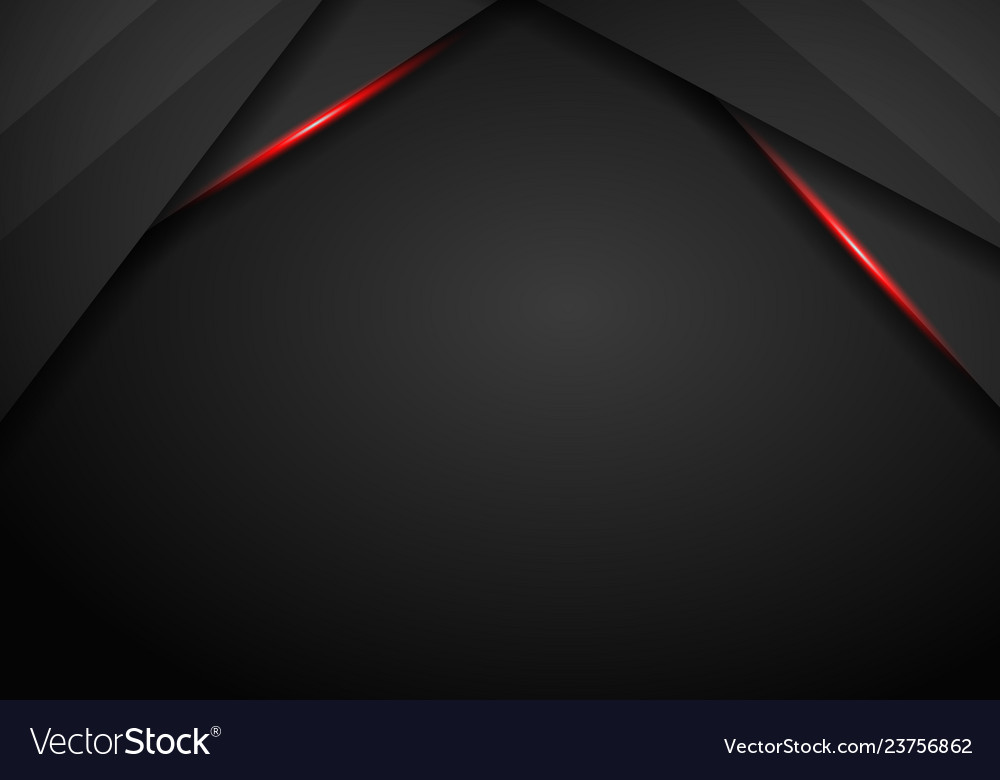 Abstract black with red frame template layout