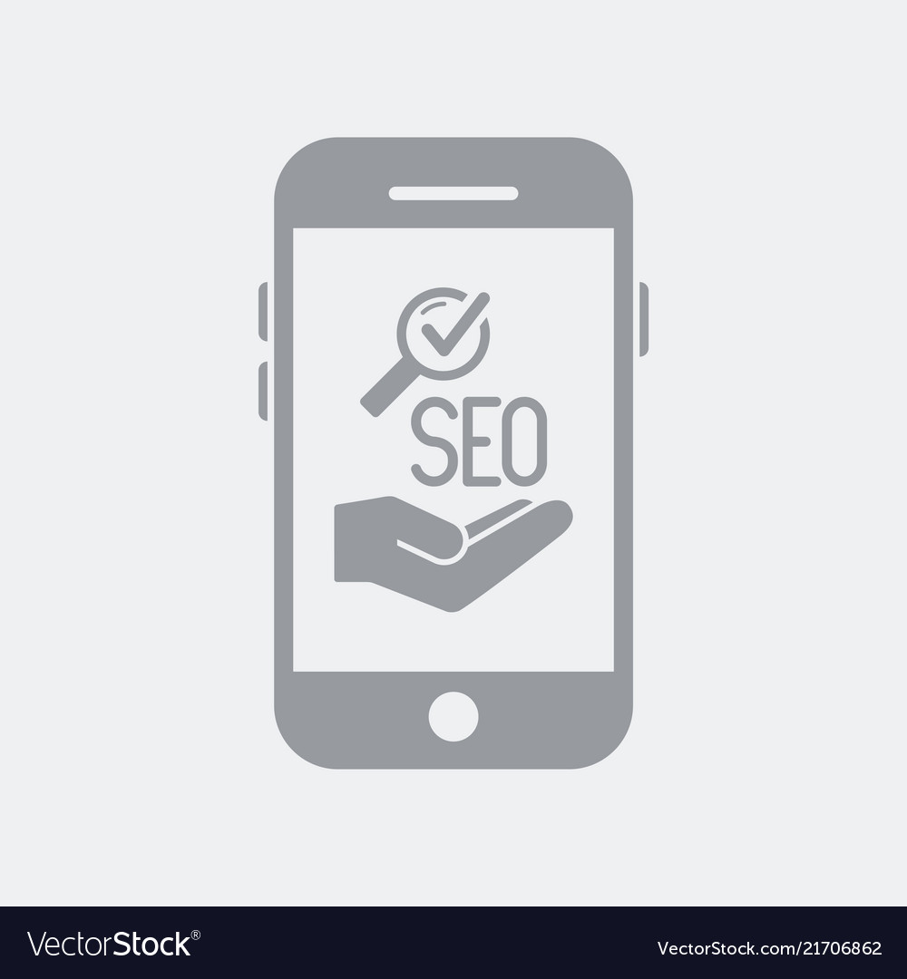 Checked seo services on smartphone