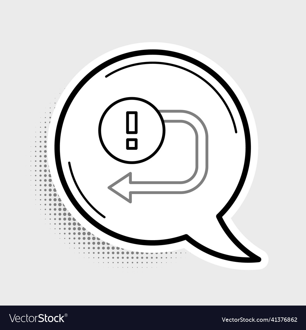 Line arrow icon isolated on grey background