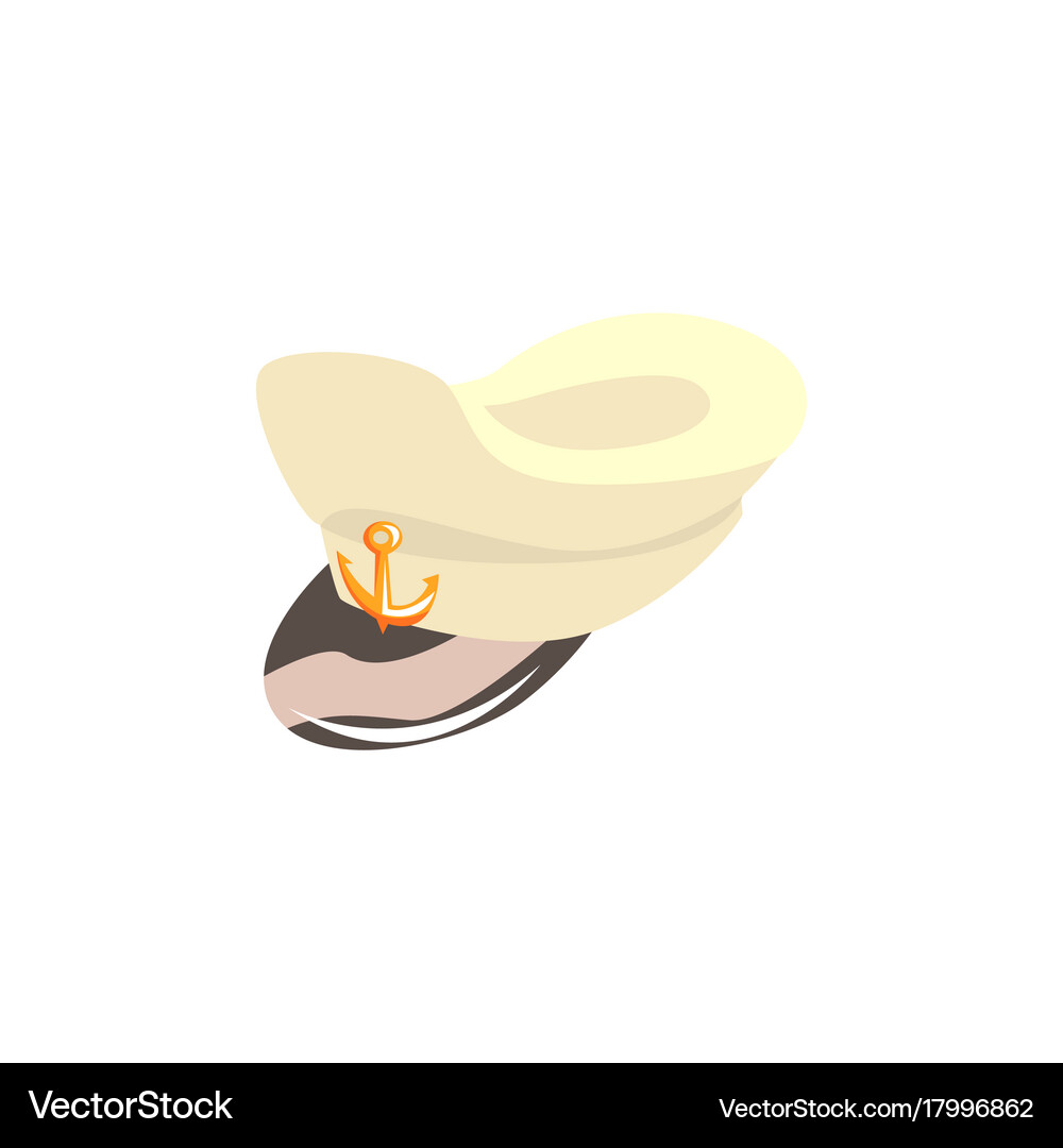 Navy captain hat Royalty Free Vector Image - VectorStock