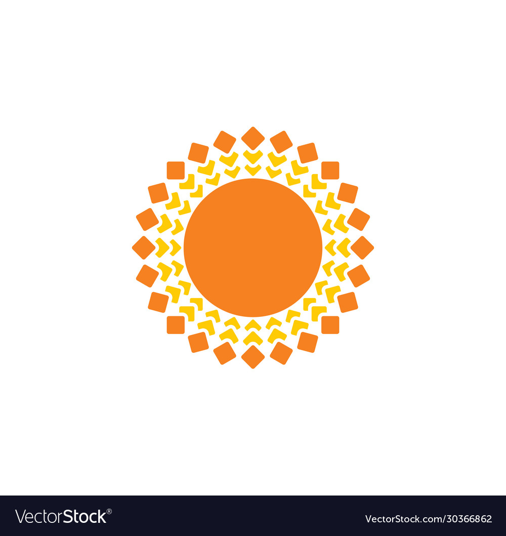 Sun related icon on background for graphic and web vector image Sun related icon on background for graphic and web