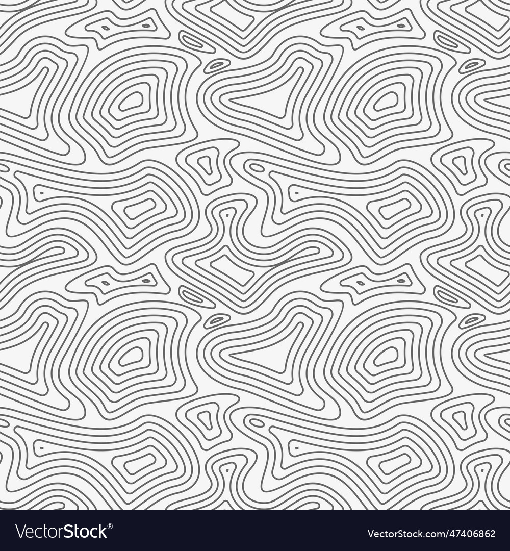 Topographic map seamless pattern background vector image Topographic map seamless pattern background
